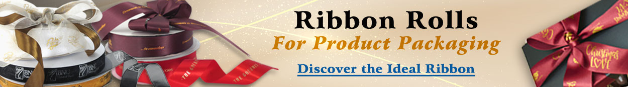 promotional ribbon rolls packaging banner