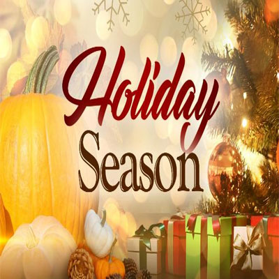 Holiday season 2022, Christmas, Thanksgiving, Hanukkah