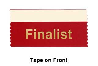 Tape on ribbon front selected.