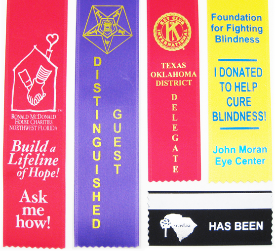 Avoiding Boring Badge Ribbons Part 1 - Personalized Ribbons