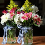 gingham and mason jars a pretty cool life