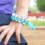 personalized ribbon roll and soda pop tab bracelet ribbon jewelry