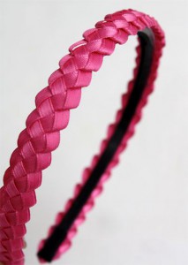 personalized ribbon roll braided headband