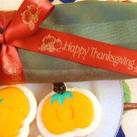 personalized ribbon rolls happy thanksgiving turkey orange single face satin ribbon