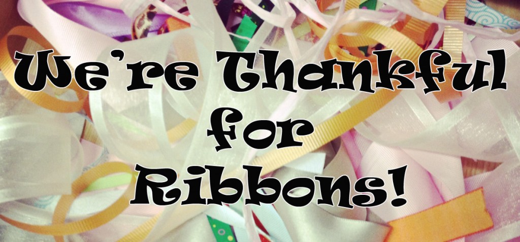 thankful for personalized ribbons