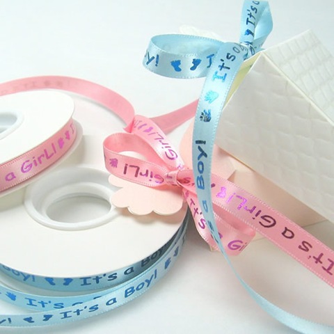 $15.00 per roll of Baby Shower Preprinted Ribbon!