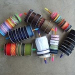 ribbon storage using pencils and erasers