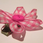 ribbon rolls and hair accessories and bows