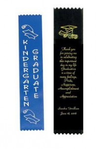 badge ribbons and award ribbons used for graduation achiements and announcements
