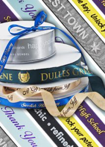 ribbon rolls are a great tool to weave your brand into everything you do