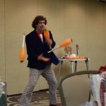 coller industries incorporated annual employee christmas party with fun prizes and a juggler