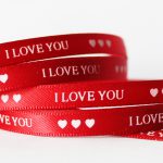 use custom ribbon rolls for a special valentine 