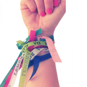 wearing promise ribbons and brazilian wish ribbons and making your own personalized ribbons