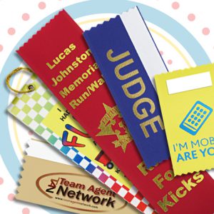 badge ribbons are a perfect tool and souvenir for any summer event