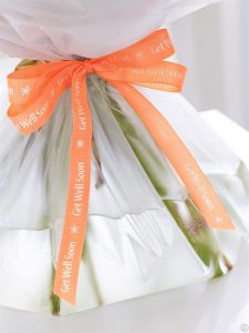 personalized ribbons and thoughtful gifts will help cheer up almost anyone
