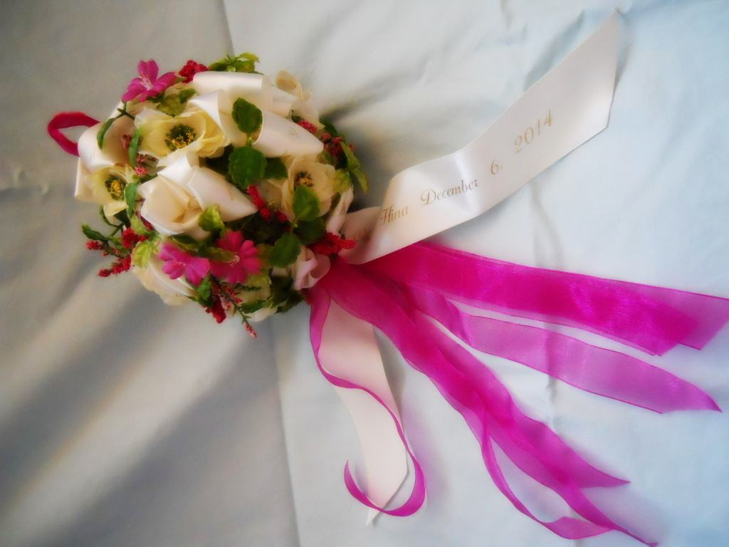 Finishing Touches Wedding Kissing Balls Ribbon Impressions