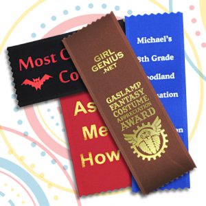 imprinted custom ribbons are perfect for any fair, sporting event or other achievement day