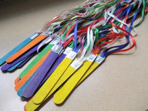 letting the kids have fun with ribbons will help imagination grow