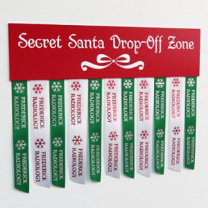 using personalized ribbons and custom signs for holiday decorations for home and office