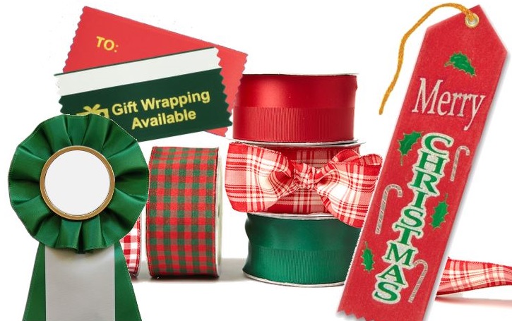 use any personalized or custom ribbons for your holiday crafts
