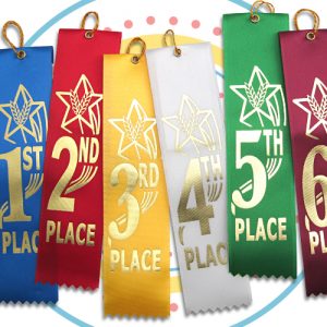 Prize Ribbons - Personlized Ribbons use badge and other prize ribbons at your next fair or festival for awards of all sizes