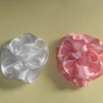 satin ribbons make pretty roses and other flowers