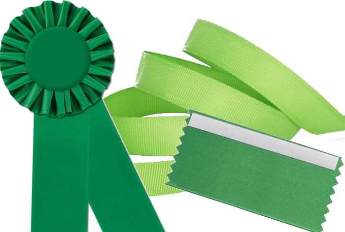 wearing green ribbons help promote pedestrian safety