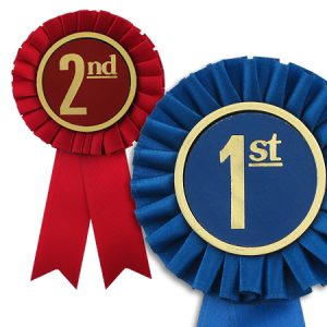 give an office award for a job well done with these rosette ribbons