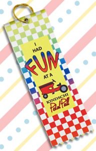 square custom top ribbons are great for remembering how much fun you had at an event