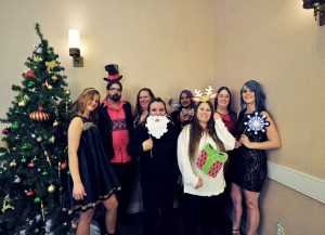 Customer Service employees celebrating at the Coller Industries Incorporated Christmas party