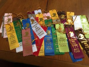 custom top ribbons are the perfect award for those who participate in winter sports