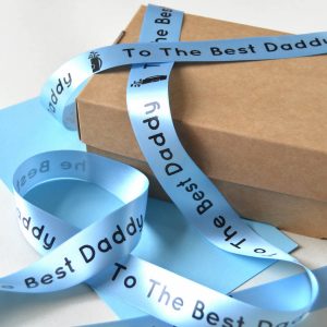 Father's Day ribbon with a special message for dad