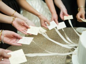 cake pulls are a fun way to incorporate southern traditions into your wedding