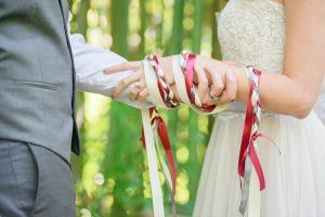 handfasting ceremonies are just one of the many traditions performed at weddings