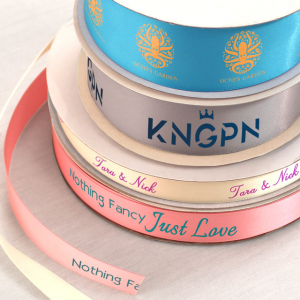 Double faced satin ribbon