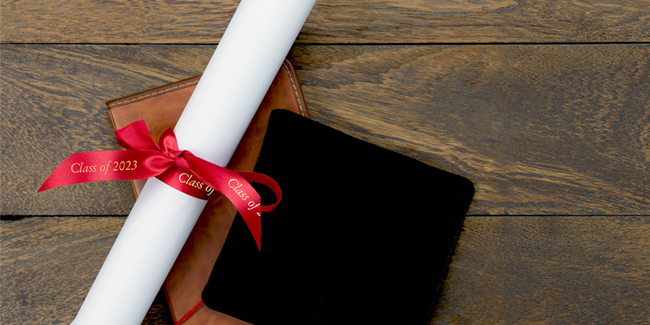 decorating graduation day creative ribbon roll diploma