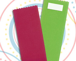 vertical blank badge ribbons - ribbon products