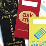 vertical custom graphic badge ribbons