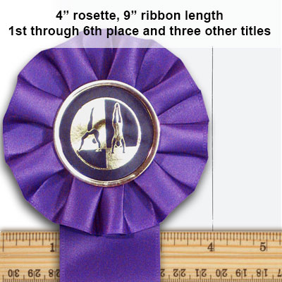 Gymnatics rosettes size